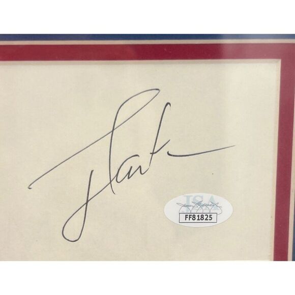 President Jimmy Carter & Richard Petty Signed Photo Cut  Framed JSA COA - Picture 4 of 9